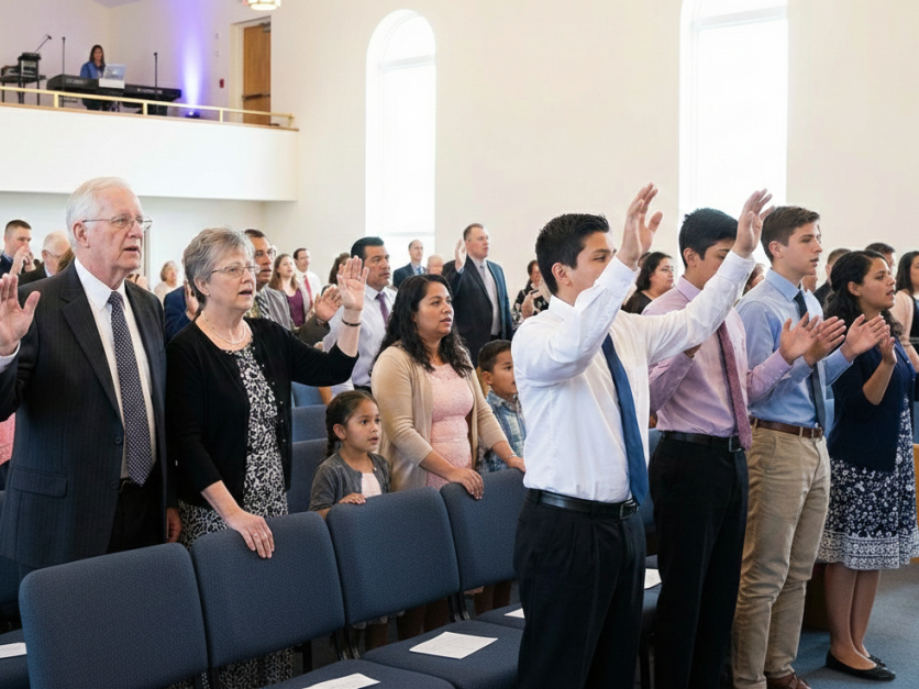 Worship Service at New Life Pentecostal Church